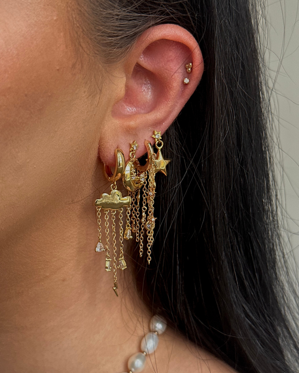 Claudia Huggie Hoop Earrings